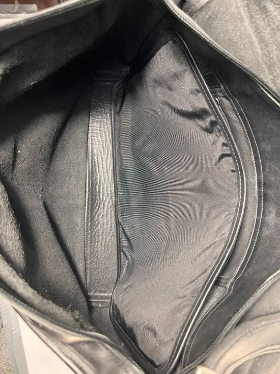 VTG 90's COACH LEGACY 5206 Black Leather Foldover Flap Messenger Briefcase - Picture 10 of 12